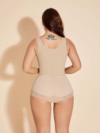 Fajas Colombianas Body Shaper Tummy Control Butt Lifting Shapewear Hook-eye - Tan