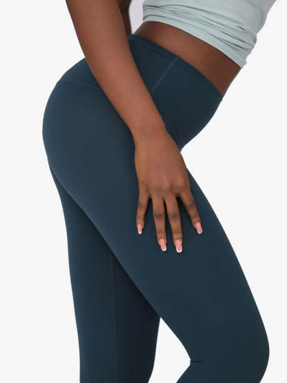 High Waist Nude Yoga Clothes Nine Points Sports Fitness Leggings