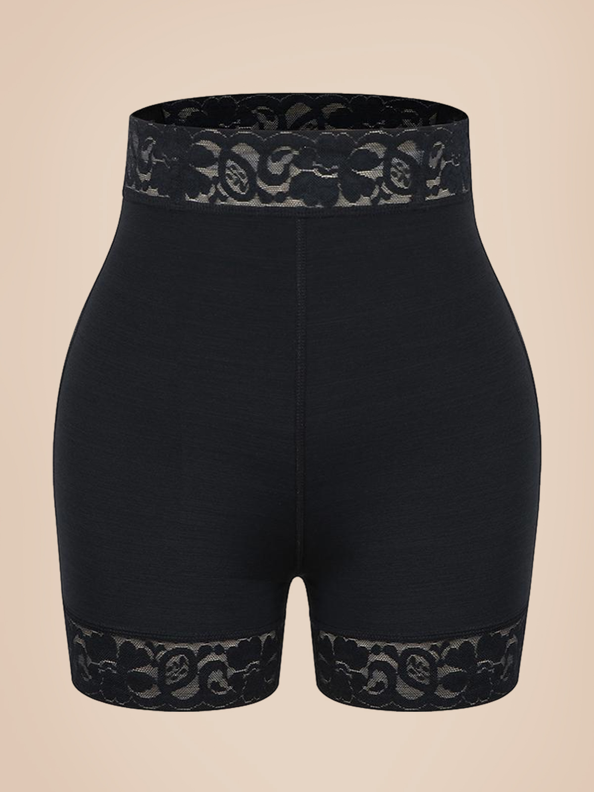 Mid-Waist Shaping Shorts Shapewear Panty With Anti-Rolling Lace Tummy Control Underwear For Women Butt Lifter