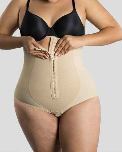 High Waist Tummy Control Shaping Pants with Hooks
