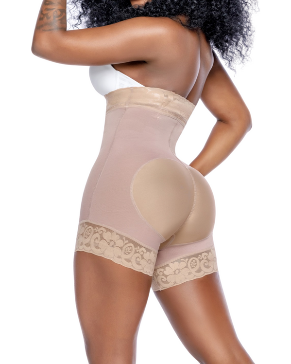 Women High Waist Hip Enhancer Lace Control Shorts