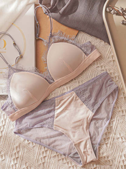 French Lingerie Sexy Lace Wireless Bra