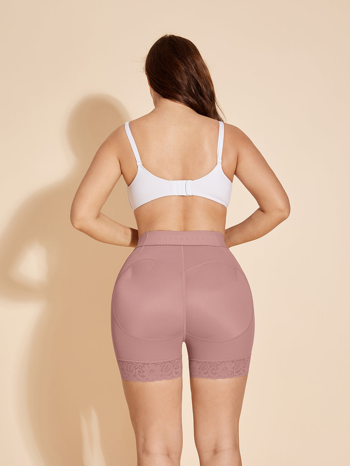 ChicCurve Body Shaper Control Shorts No Trace - RosyBrown