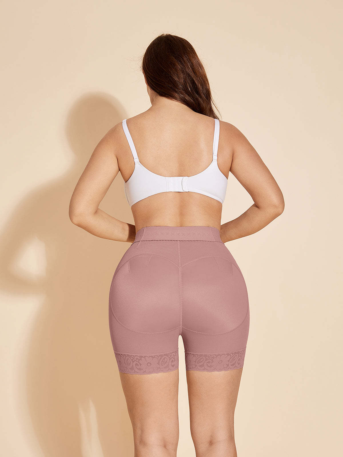 ChicCurve Body Shaper Control Shorts No Trace - RosyBrown