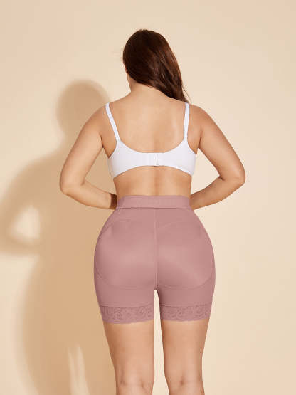 ChicCurve Body Shaper Control Shorts No Trace - RosyBrown