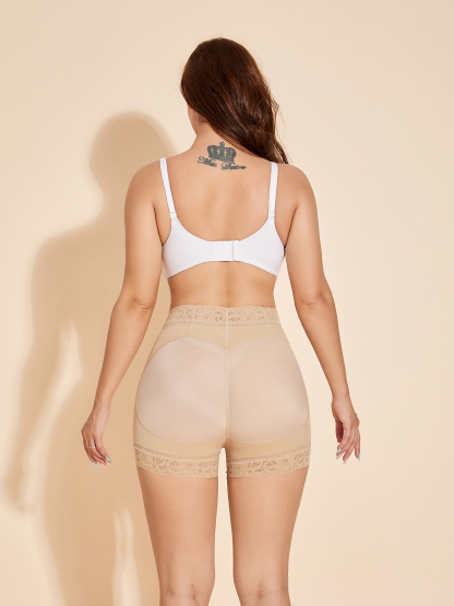 Hip Lift Shorts Tummy Control Panty Lifter No Trace for Women Plus Size - Black