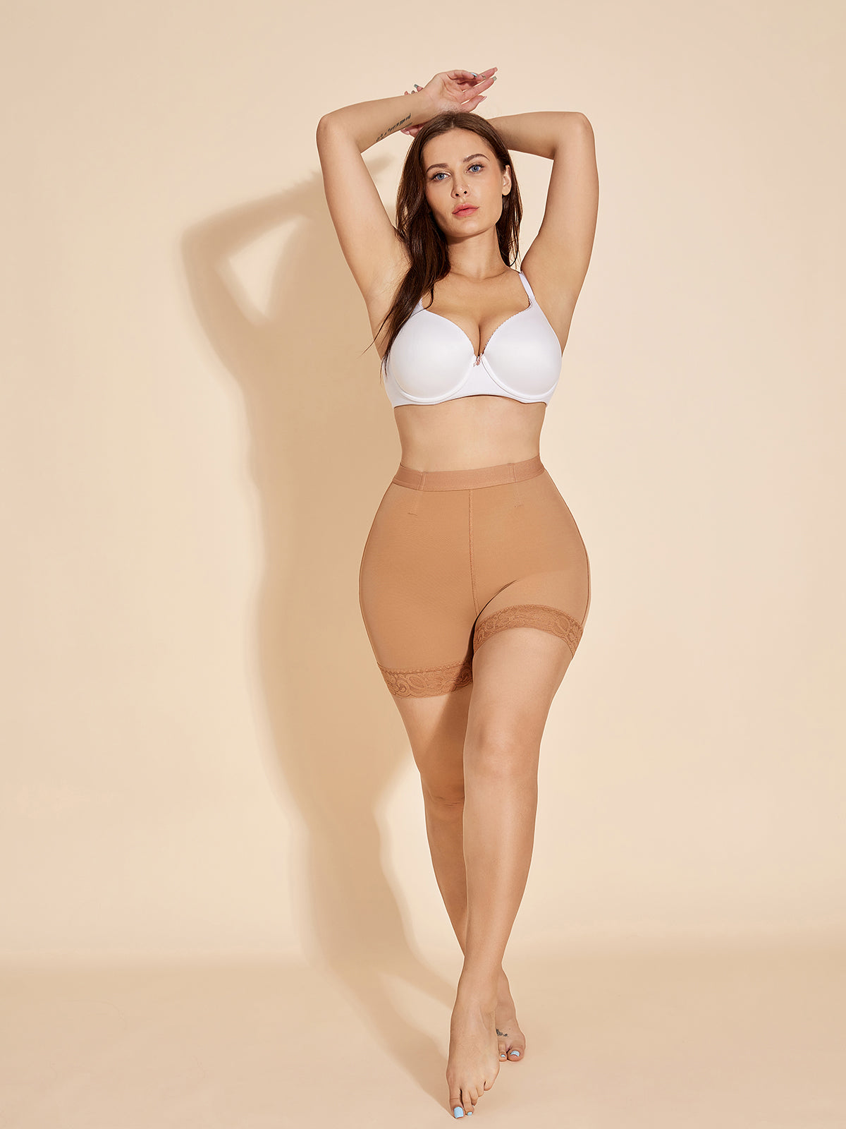 Butt Lifting Shorts Tummy Control Panty Lifter No Trace for Women - Peru