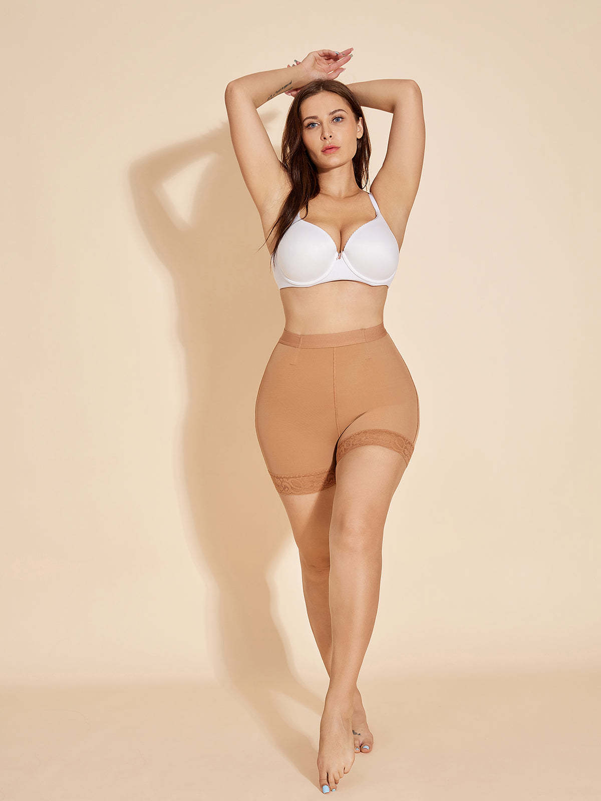 Butt Lifting Shorts Tummy Control Panty Lifter No Trace for Women - Peru