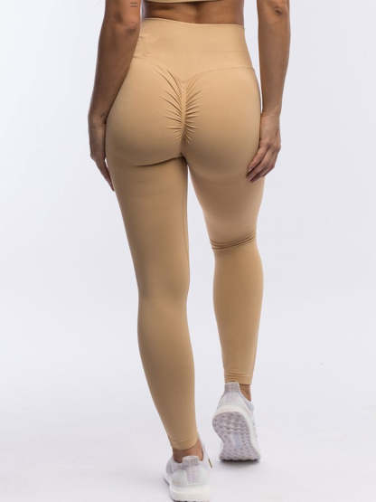 Women Peach Lift Seamless Workout Leggings High Waisted Scrunch Butt Yoga Pants Tights