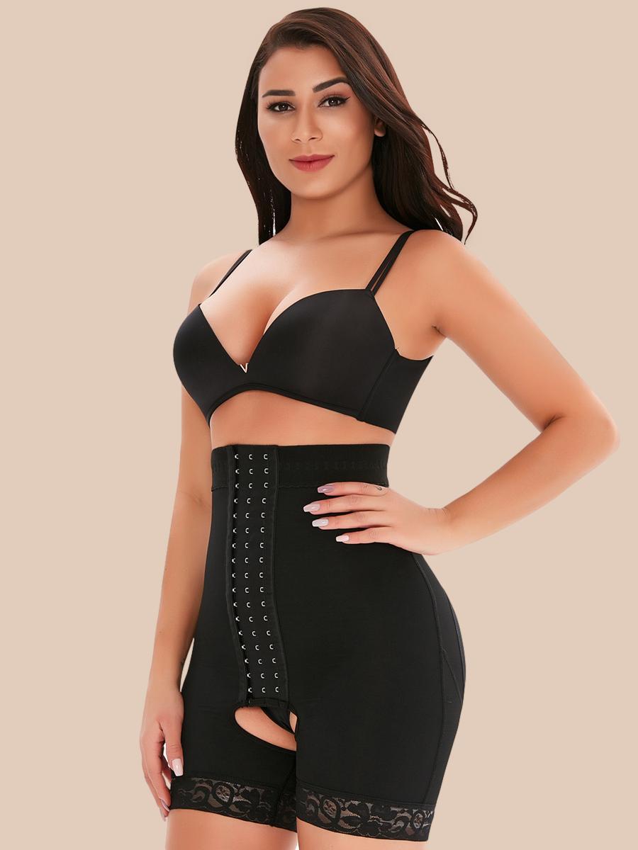 Women's Body Slimming Pants Waist Slimmer Shaper Postpartum Control Panties Open Bust Bodysuit