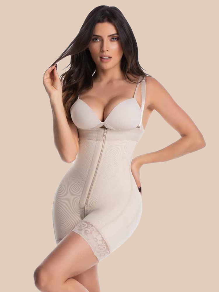 Women Postpartum Recovery Adjustable Shapewear Slimming Fajas Lace Body Shaper