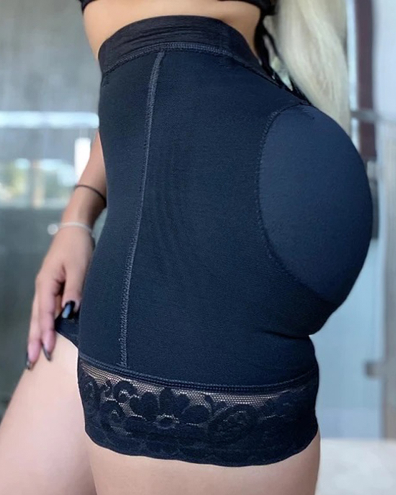 Postpartum Recovery Elastic Mesh Fabric With High Waist Charming Curves Short Butt Lift Girdle 