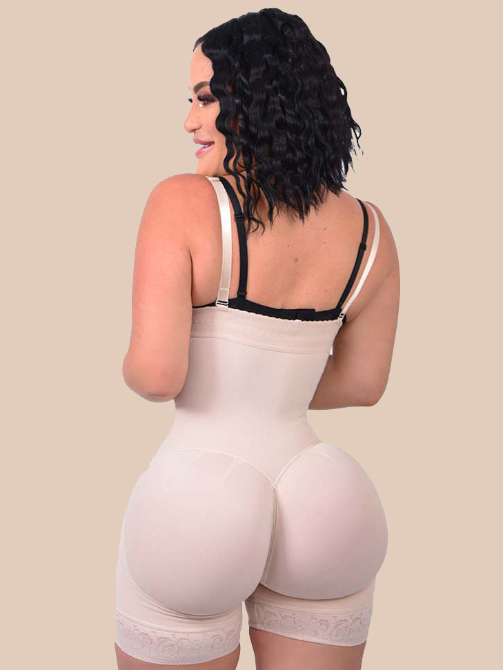 Shapewear for Women Tummy Control Body Shaper Butt Lifter Thigh Slimmer Faja Plus Size with Zipper Crotch