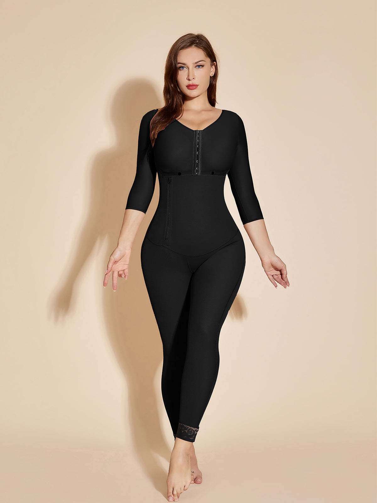 Full Control Women Shapewear Chest-Packed Body Shaper - Black