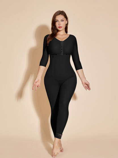 Full Control Women Shapewear Chest-Packed Body Shaper - Black