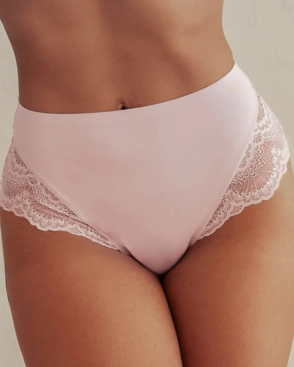 High-Waist Lace Hipster Panty