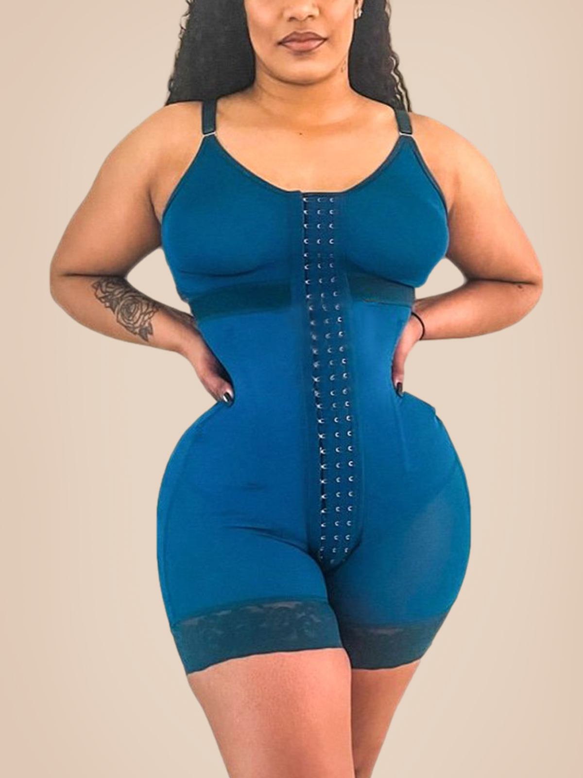 Plastic Fish Bone Double Compression Thin Strap With Bra - Classic Colors