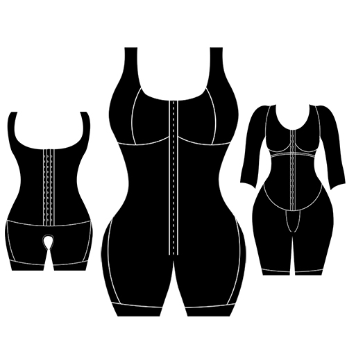 Full Body Shaping Bodysuits for Long Sleeve Compression Garments