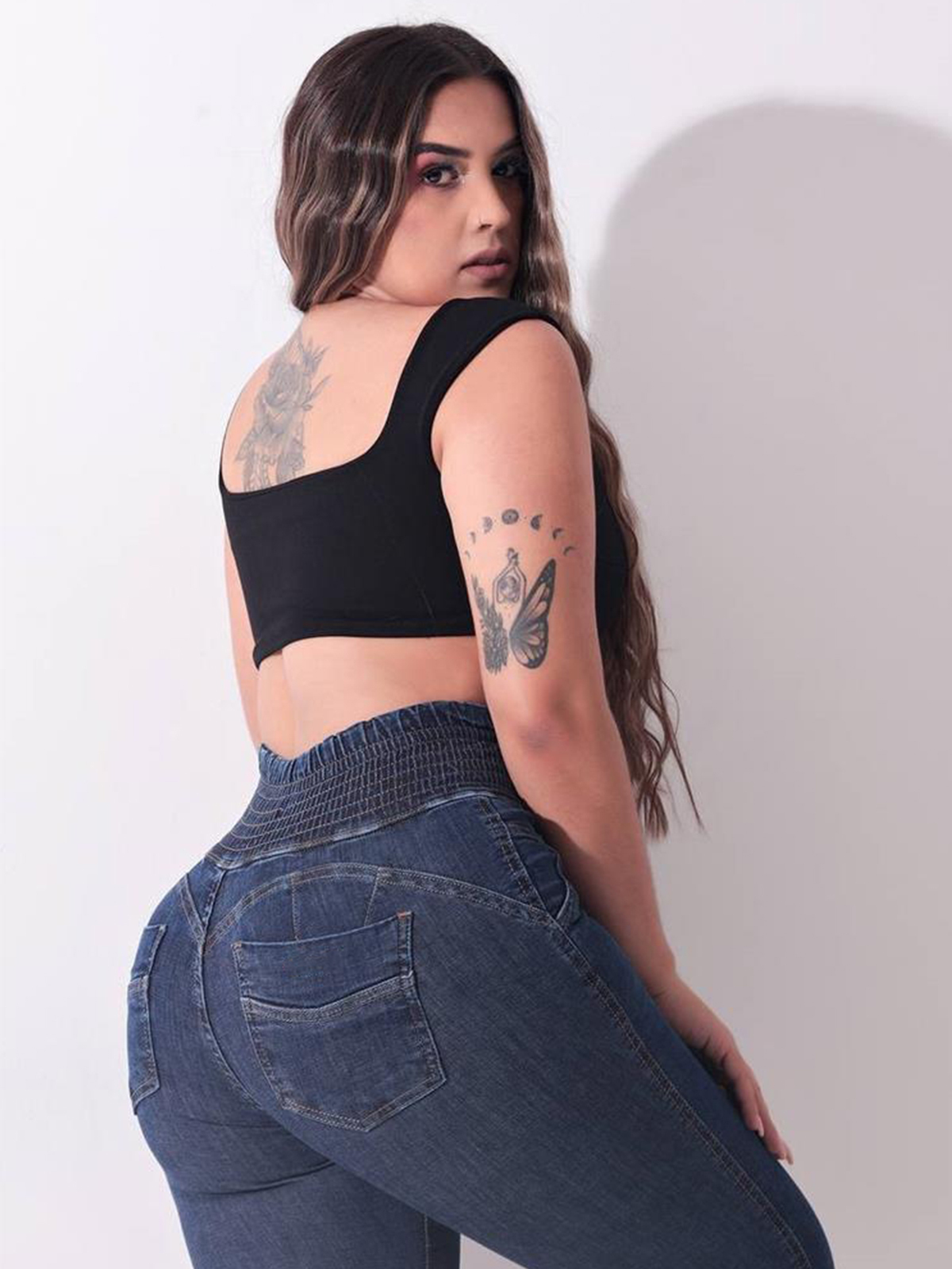 High-waisted Women Denim Leggings