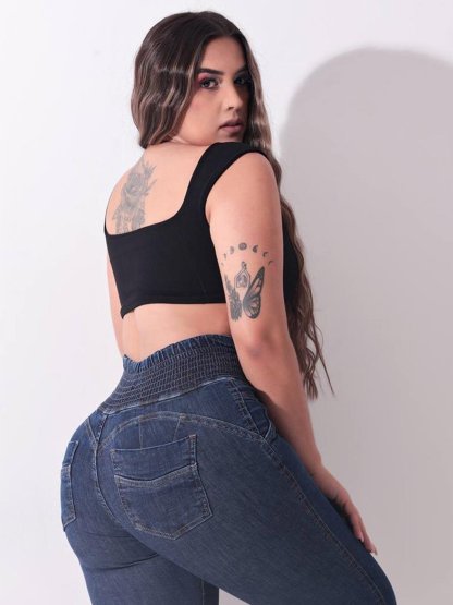 High-waisted Women Denim Leggings