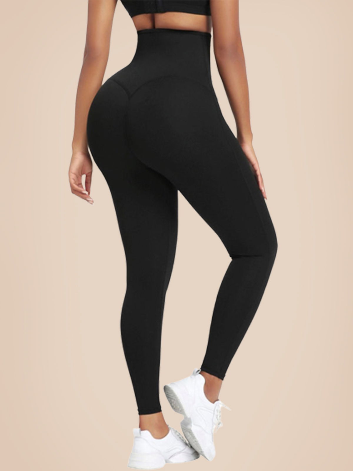 Leggings With Blue Neoprene Tummy Control