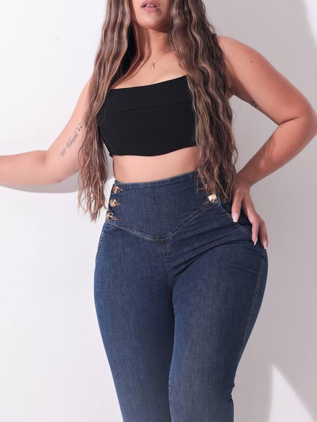 High-waisted Women Denim Leggings