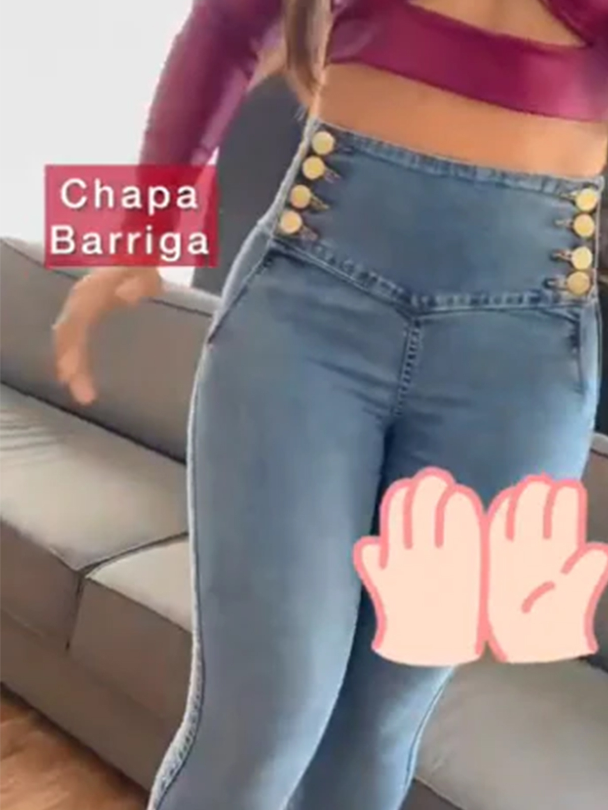 High-waisted Women Denim Leggings