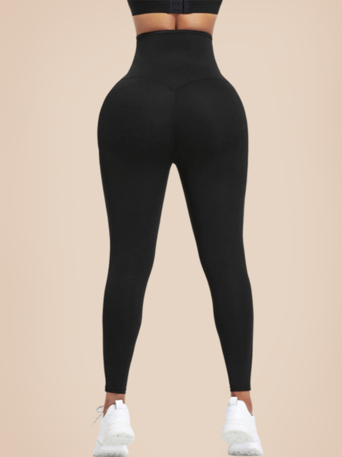 Leggings With Blue Neoprene Tummy Control