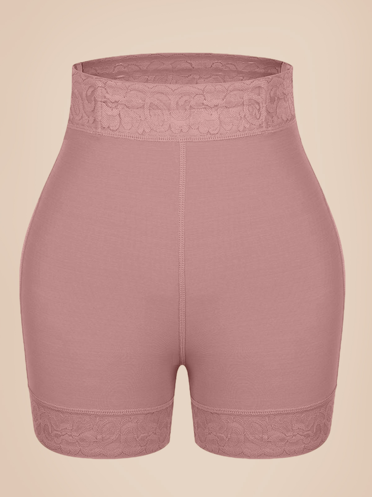 Mid-Waist Shaping Shorts Shapewear Panty With Anti-Rolling Lace Tummy Control Underwear For Women Butt Lifter