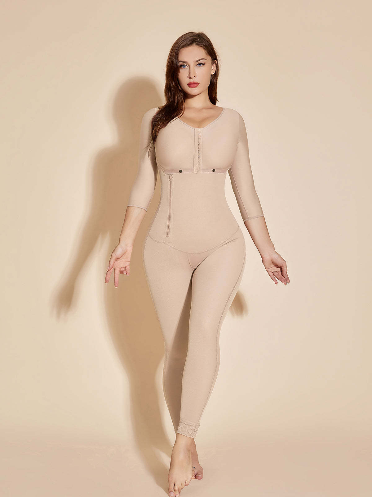 Full Control Women Shapewear Chest-Packed Body Shaper - Tan