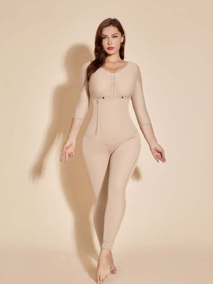 Full Control Women Shapewear Chest-Packed Body Shaper - Tan