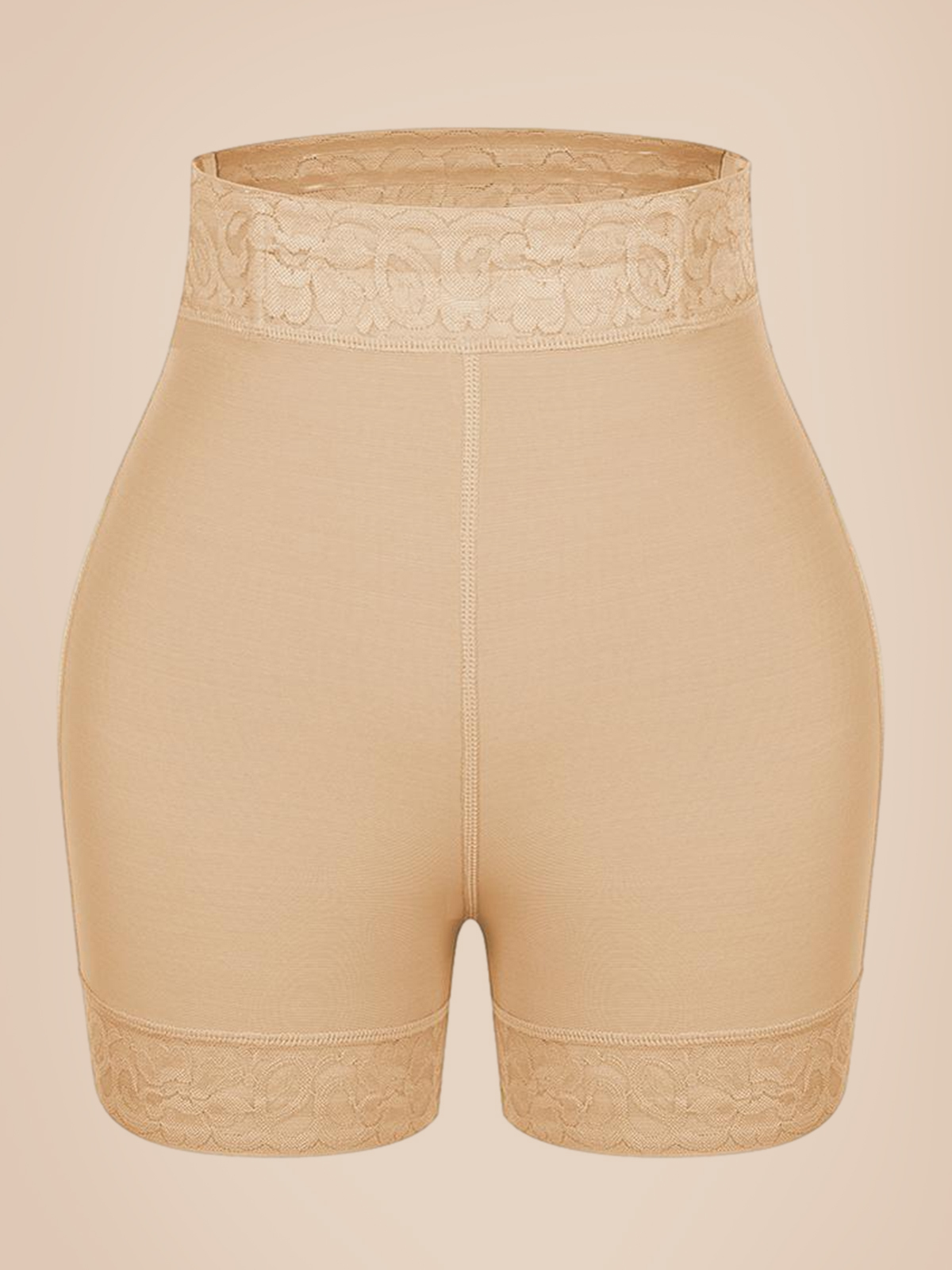 Mid-Waist Shaping Shorts Shapewear Panty With Anti-Rolling Lace Tummy Control Underwear For Women Butt Lifter