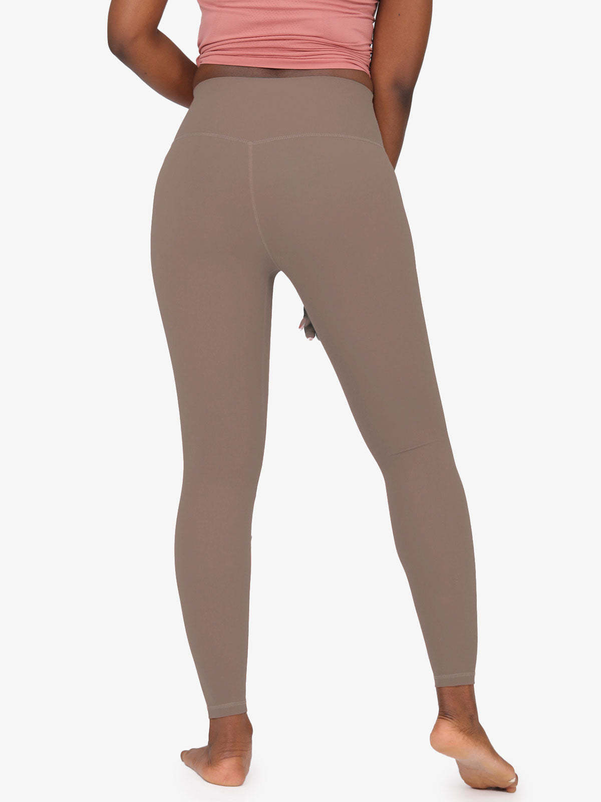 High Waist Nude Yoga Clothes Nine Points Sports Fitness Leggings
