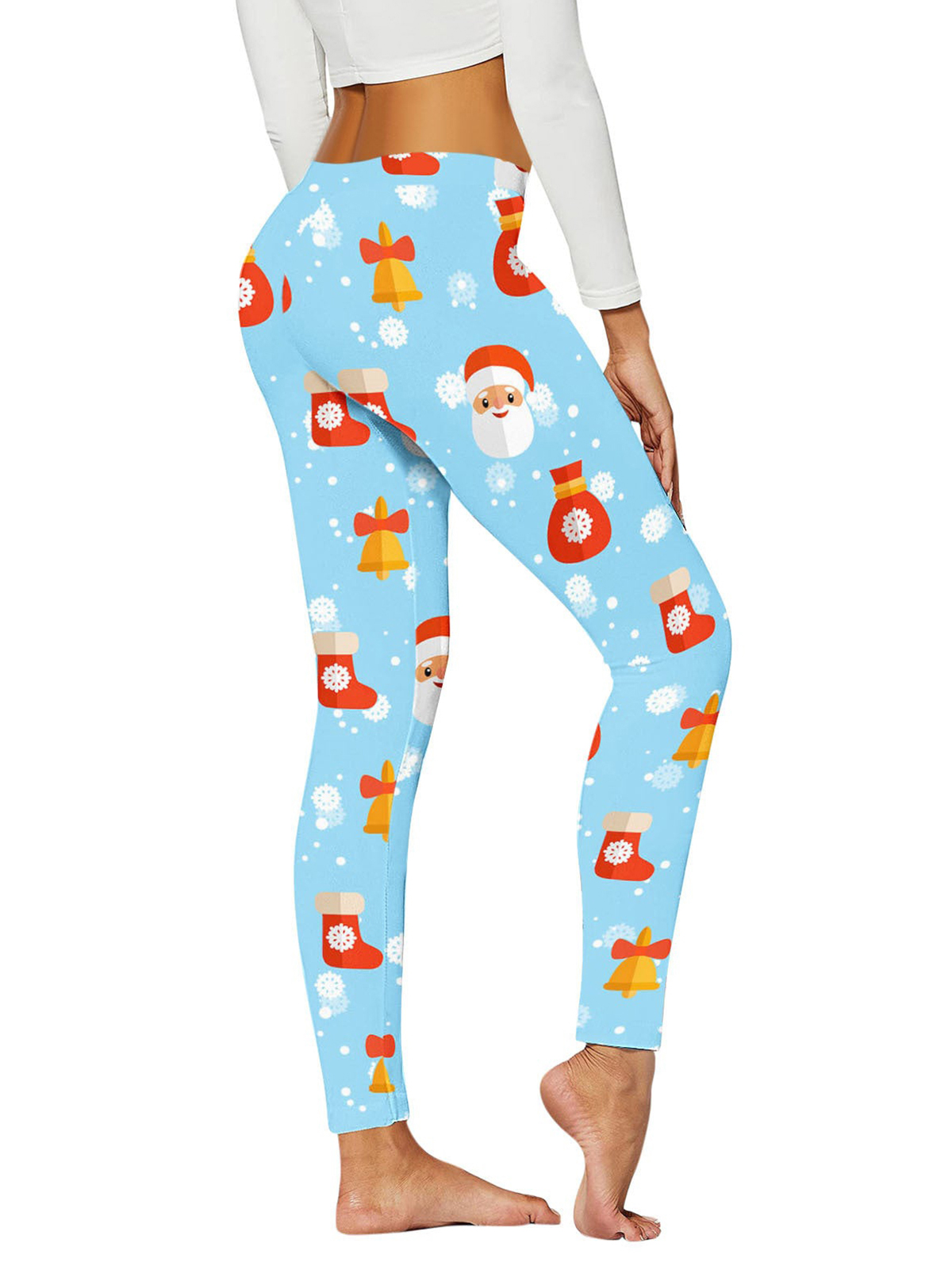 Christmas Leggings Stretchy Yoga Pants For WomenChicCurve Women Christmas Legging