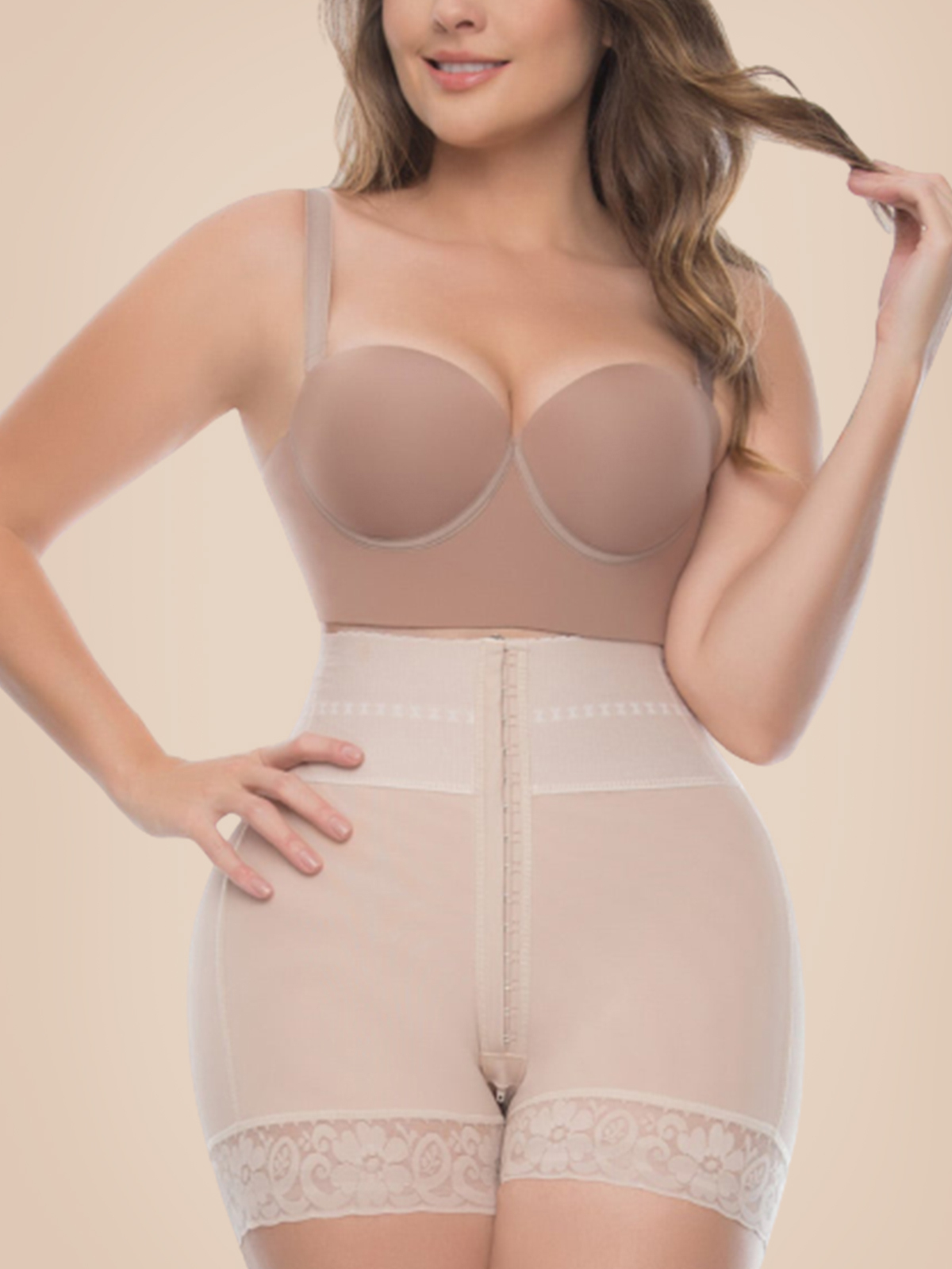 Butt Lifter Tummy Control High Waisted Mid Thigh Shaper Shorts