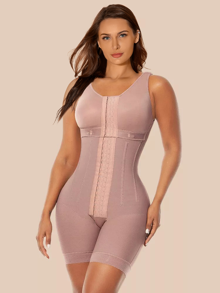 Women's Chest-Packed Body Shaper Postpartum Fajas Colombianas Ref 1018