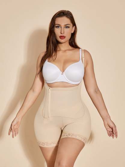 ChicCurve Shapewear for Women Zipper Closure Slimming Bodysuit