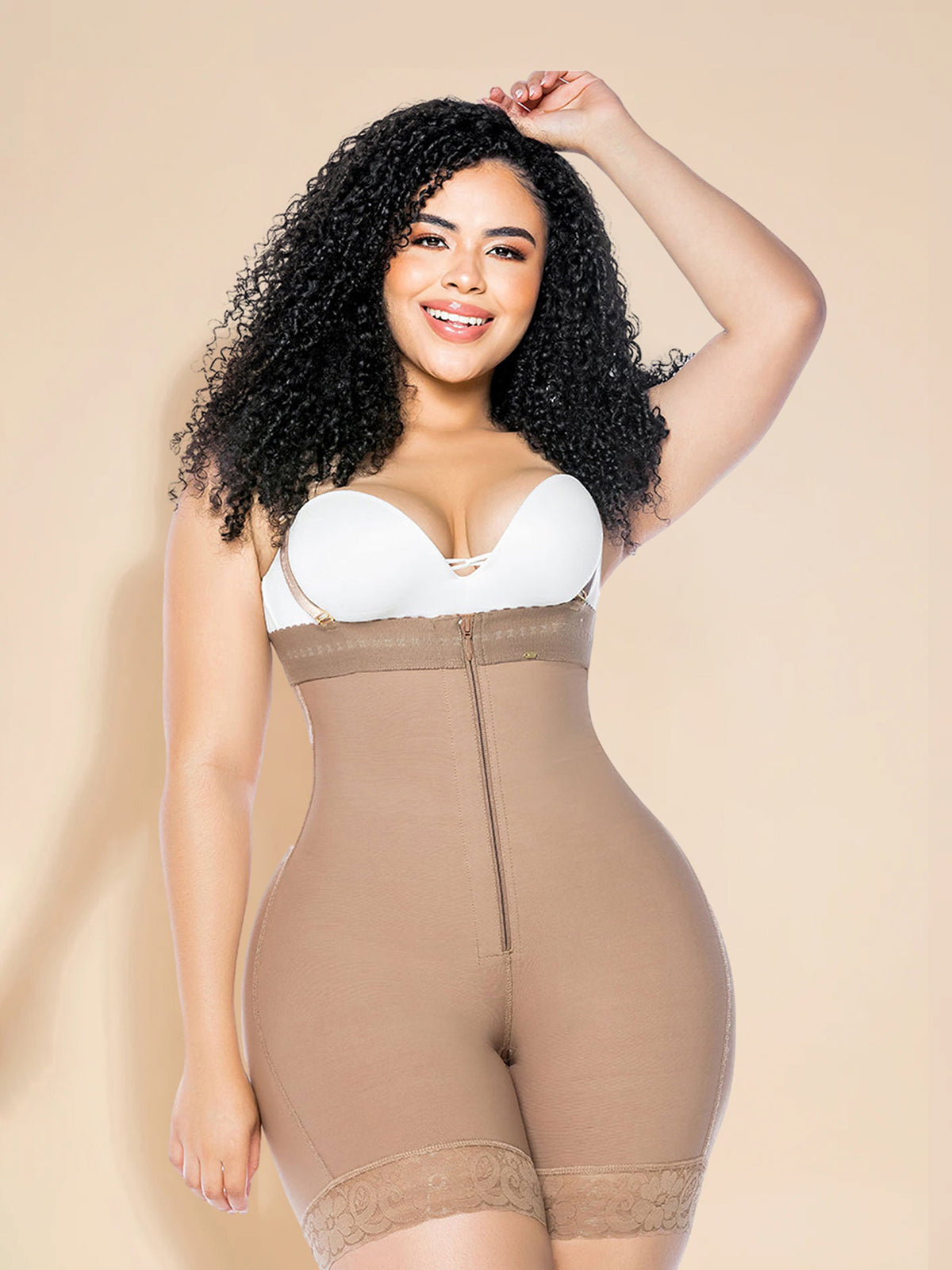 Fajas Colombianas Butt Lifter Shapewear Belly Control Panties Crotch with Zipper