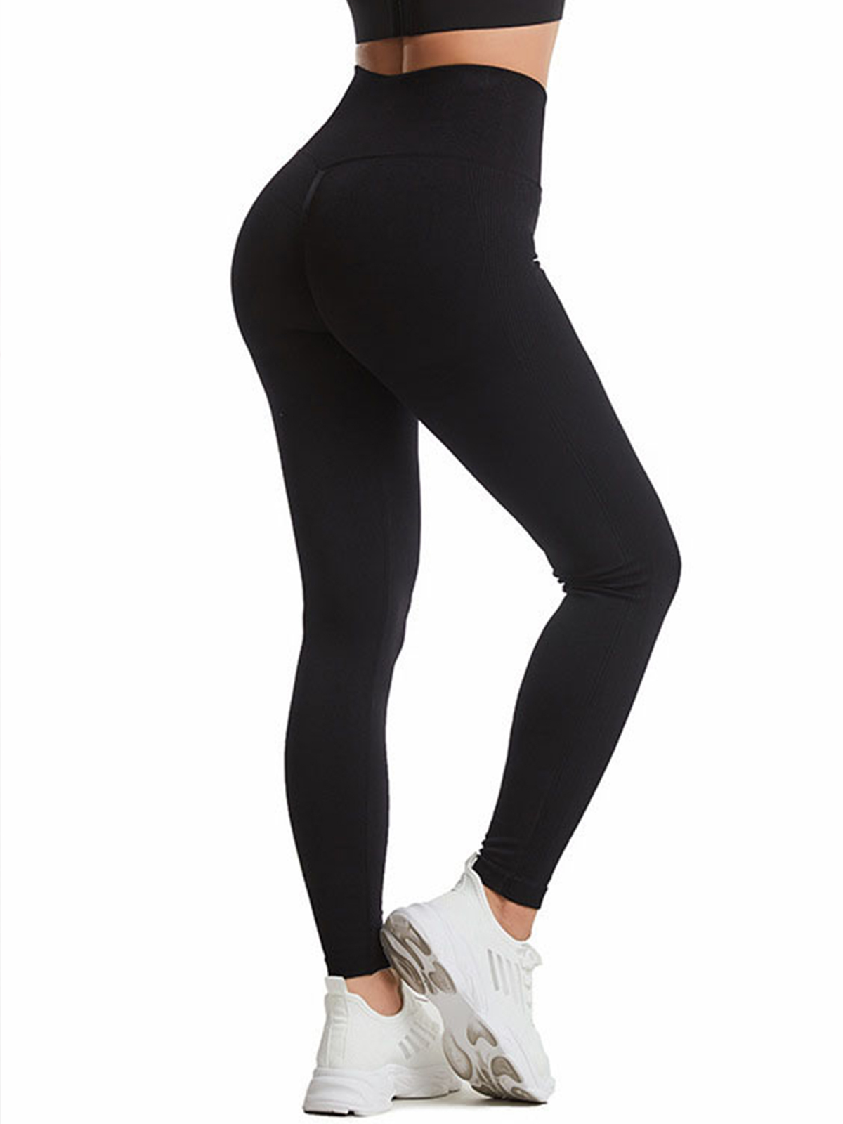High Waist Abdomen, Hip Raise and Wrinkle Tight Fitness Pants