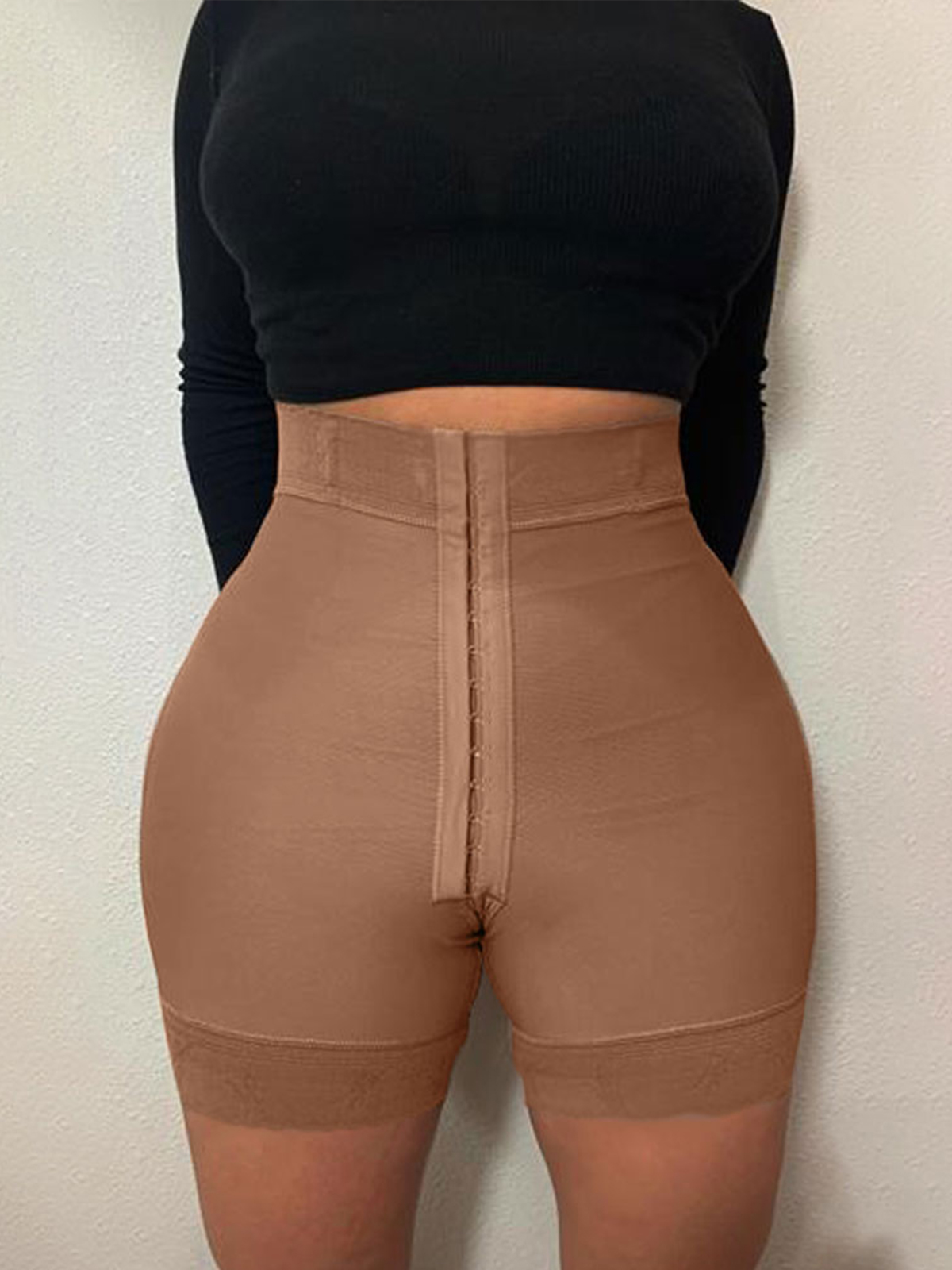  High Compression Garment (powernet) Butt Lifter 3 Hook Butt Lifting Shorts 