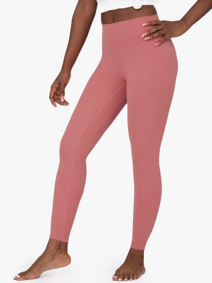 High Waist Nude Yoga Clothes Nine Points Sports Fitness Leggings