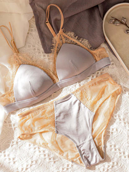 French Lingerie Sexy Lace Wireless Bra