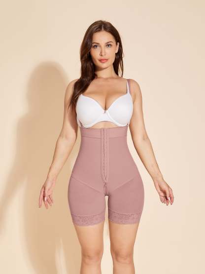 ChicCurve Women's Open Bust Shapewear - RosyBrown