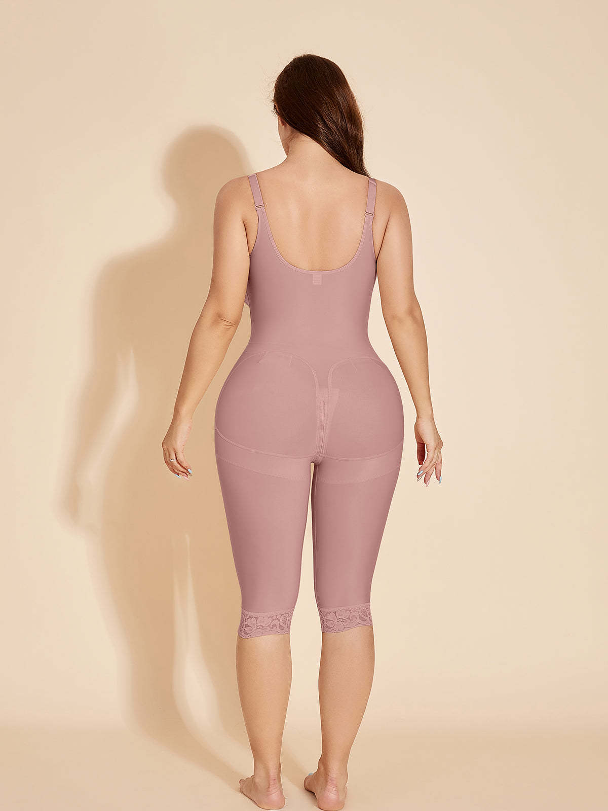 ChicCurve Control Shapewear Post Surgery Women Body Shaper - RosyBrown