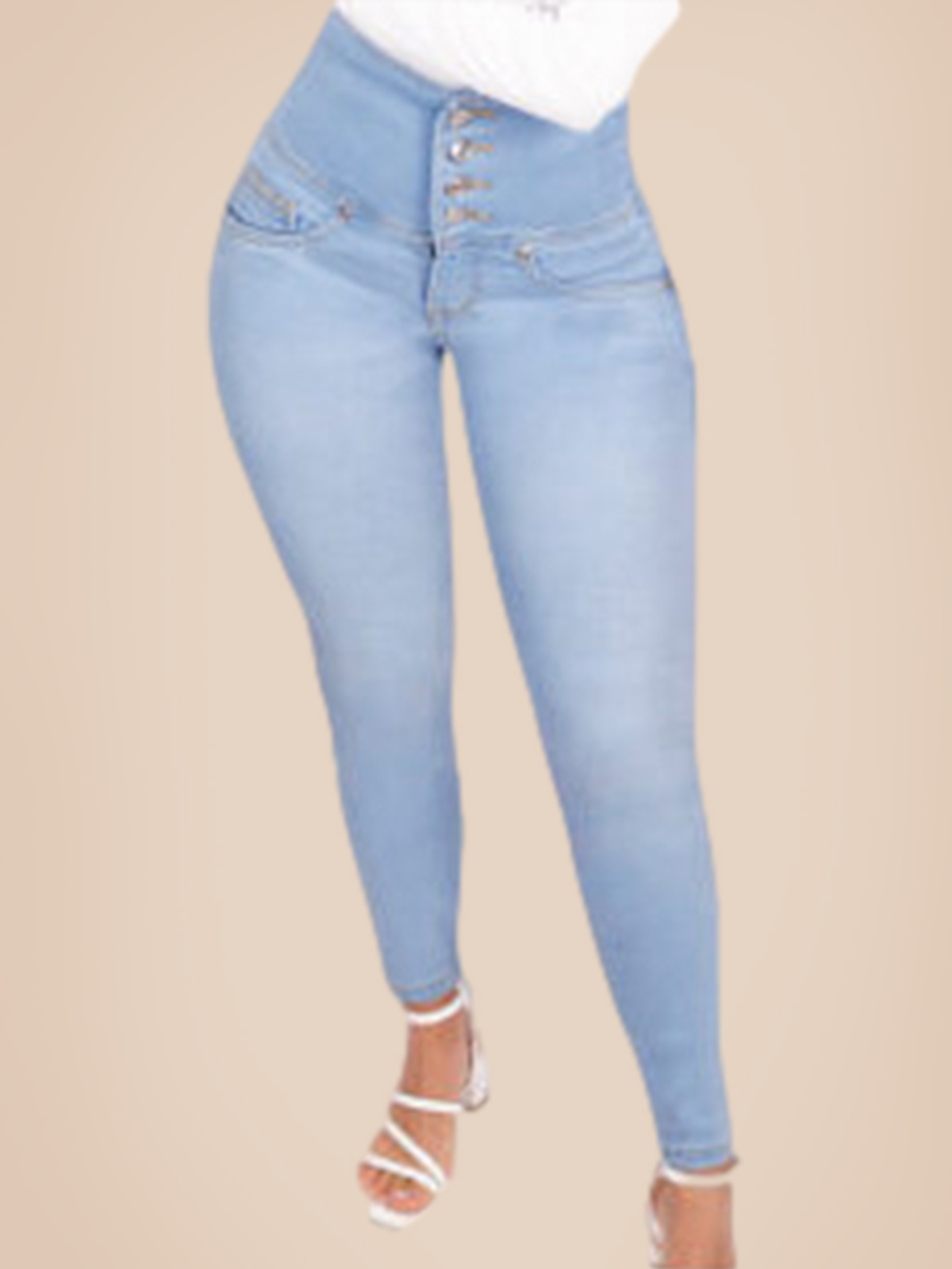 Women's Fashion High Waist Butt Lifter Curvy Jeans