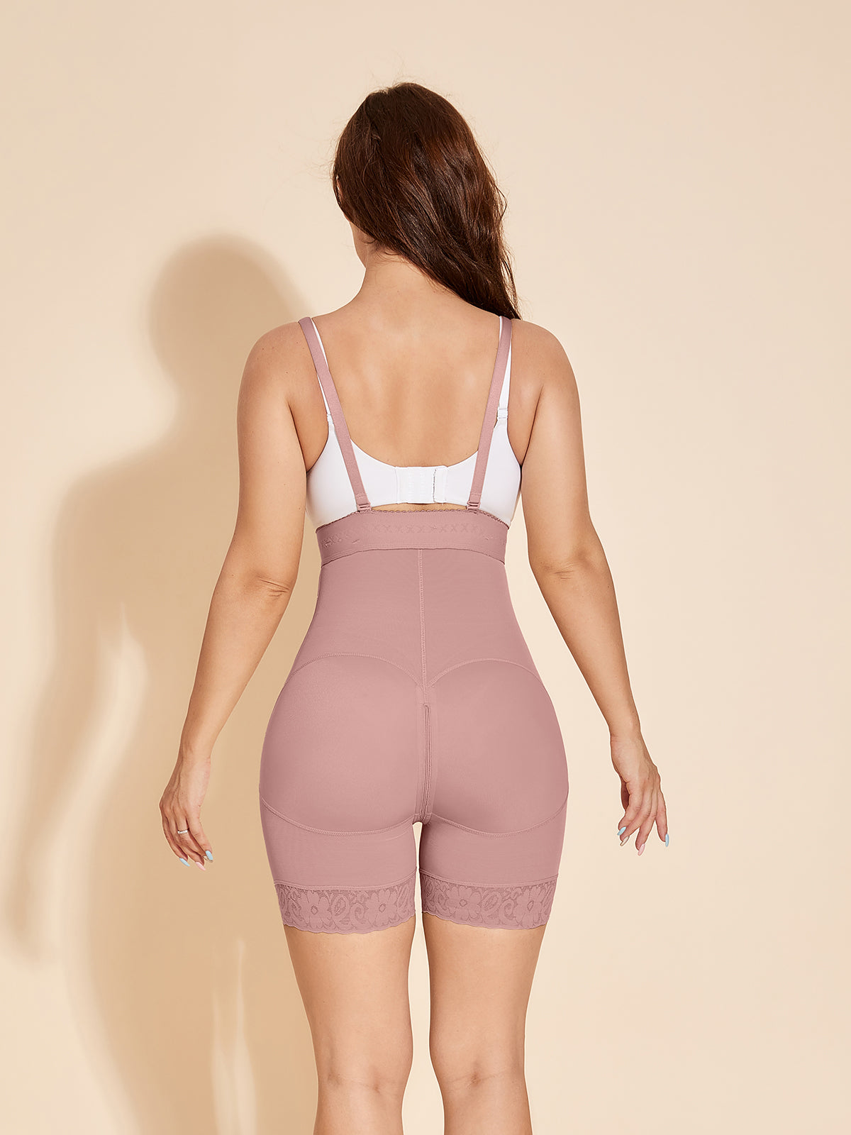 ChicCurve Women's Open Bust Shapewear - RosyBrown
