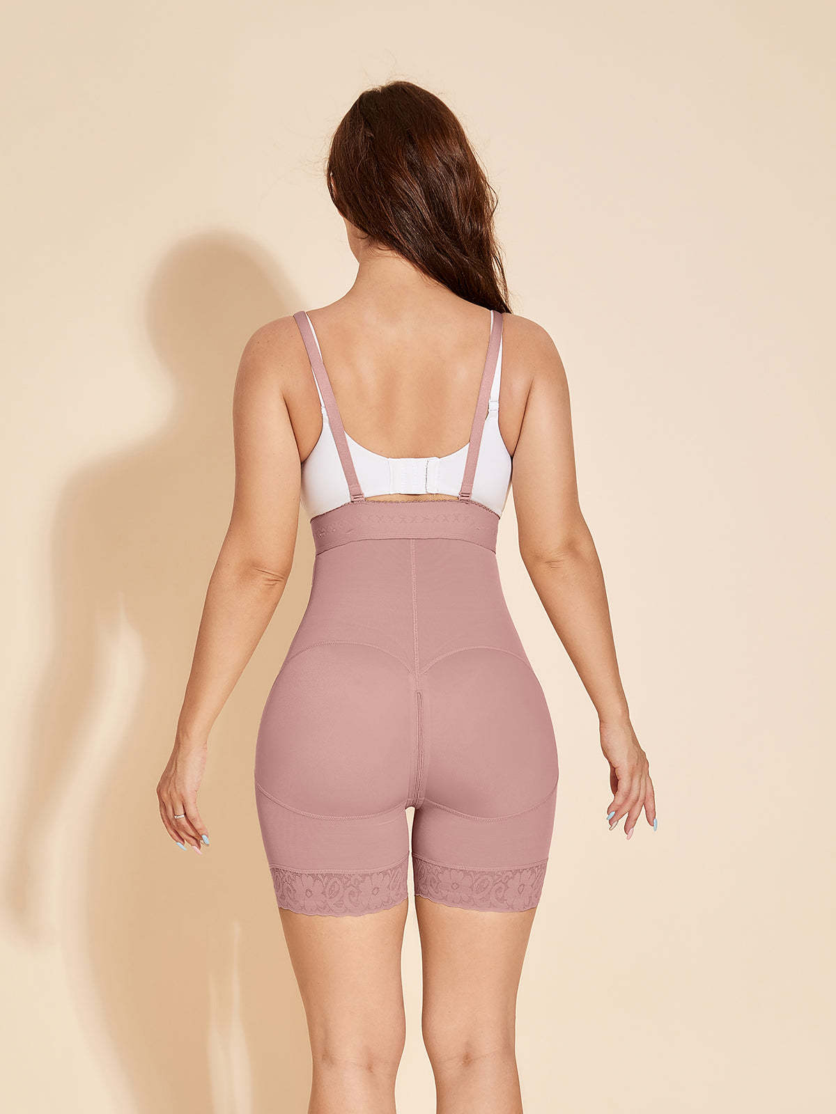ChicCurve Women's Open Bust Shapewear - RosyBrown