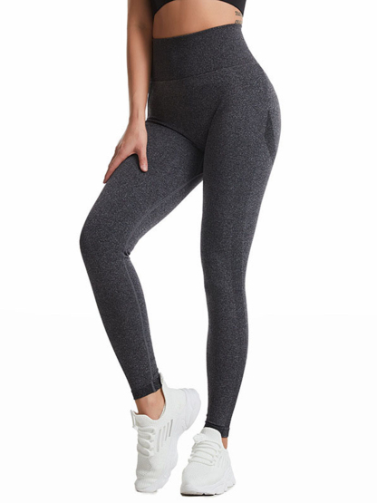 High Waist Abdomen, Hip Raise and Wrinkle Tight Fitness Pants