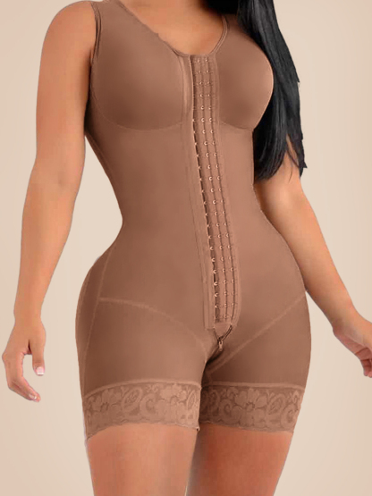 High compression Short Girdle With Brooches Bust Girdle With Bust For Daily and Post-Surgical Use