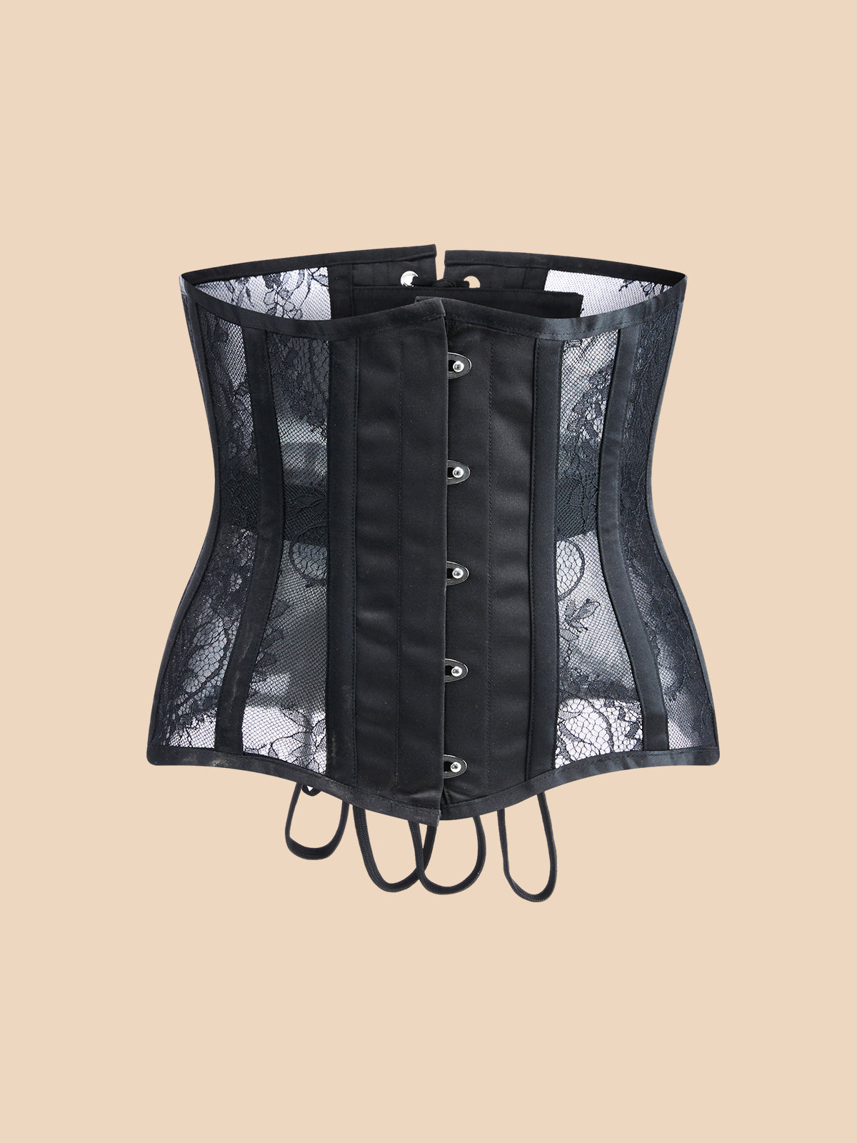 Charmian Women's 26 Double Steel Boned Underbust Corset Elegant White Bridal Corset Waist Training Corsets And Bustiers Cincher Bustiers For